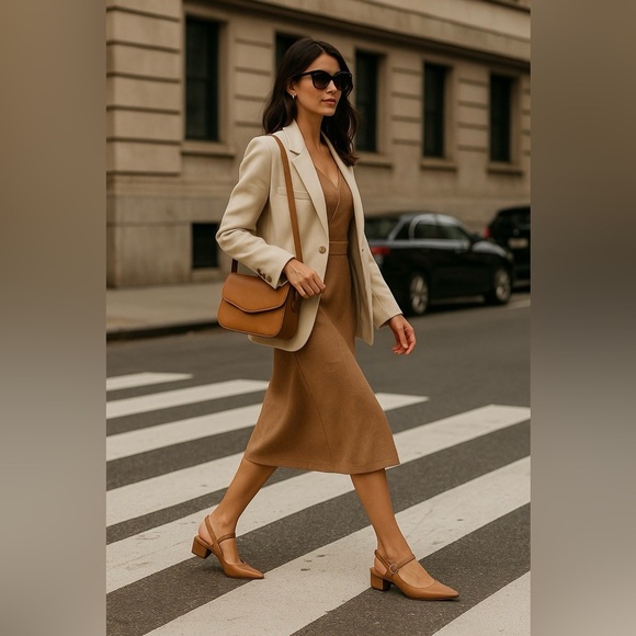 Steve Madden Christyy Tan Slingback Block Heel Pumps Women’s Size 11 NIB - Picture 1 of 10